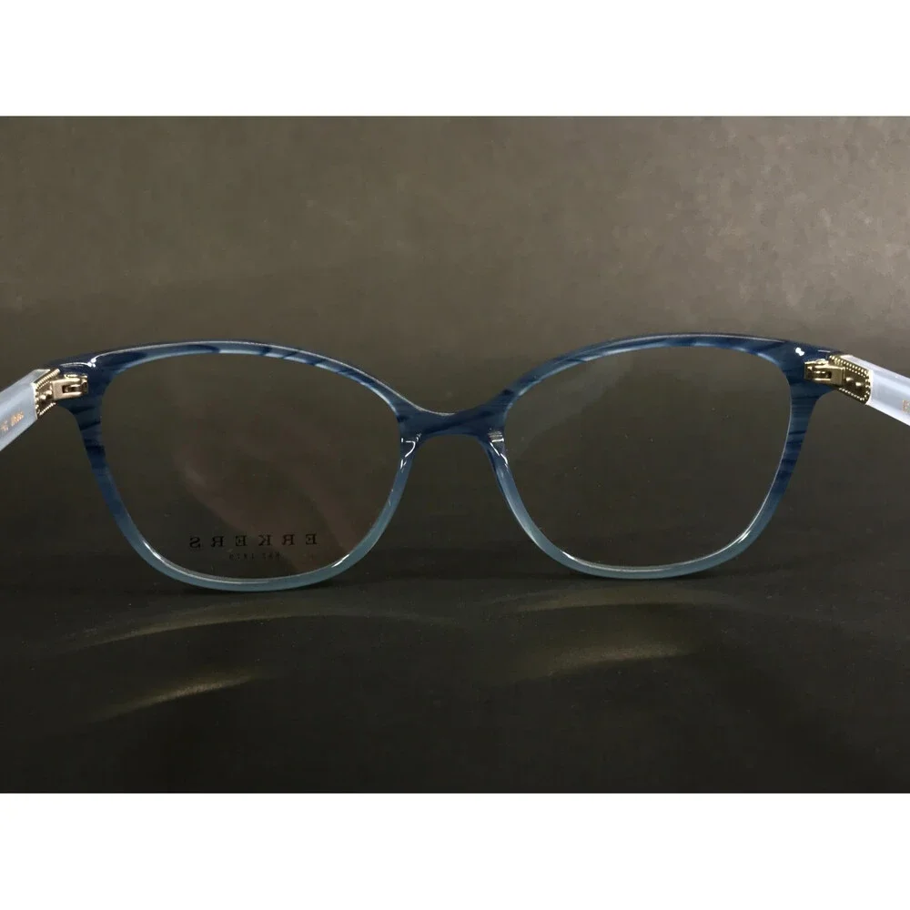 Erkers Eyeglasses Frames BRIDGETON Waves Blue Fade Cat Eye Full Rim 50-18-145